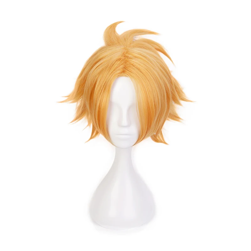 Короткий парик My Hero Academia Kaminari Denki Золотой косплей костюм Boku no термостойкие