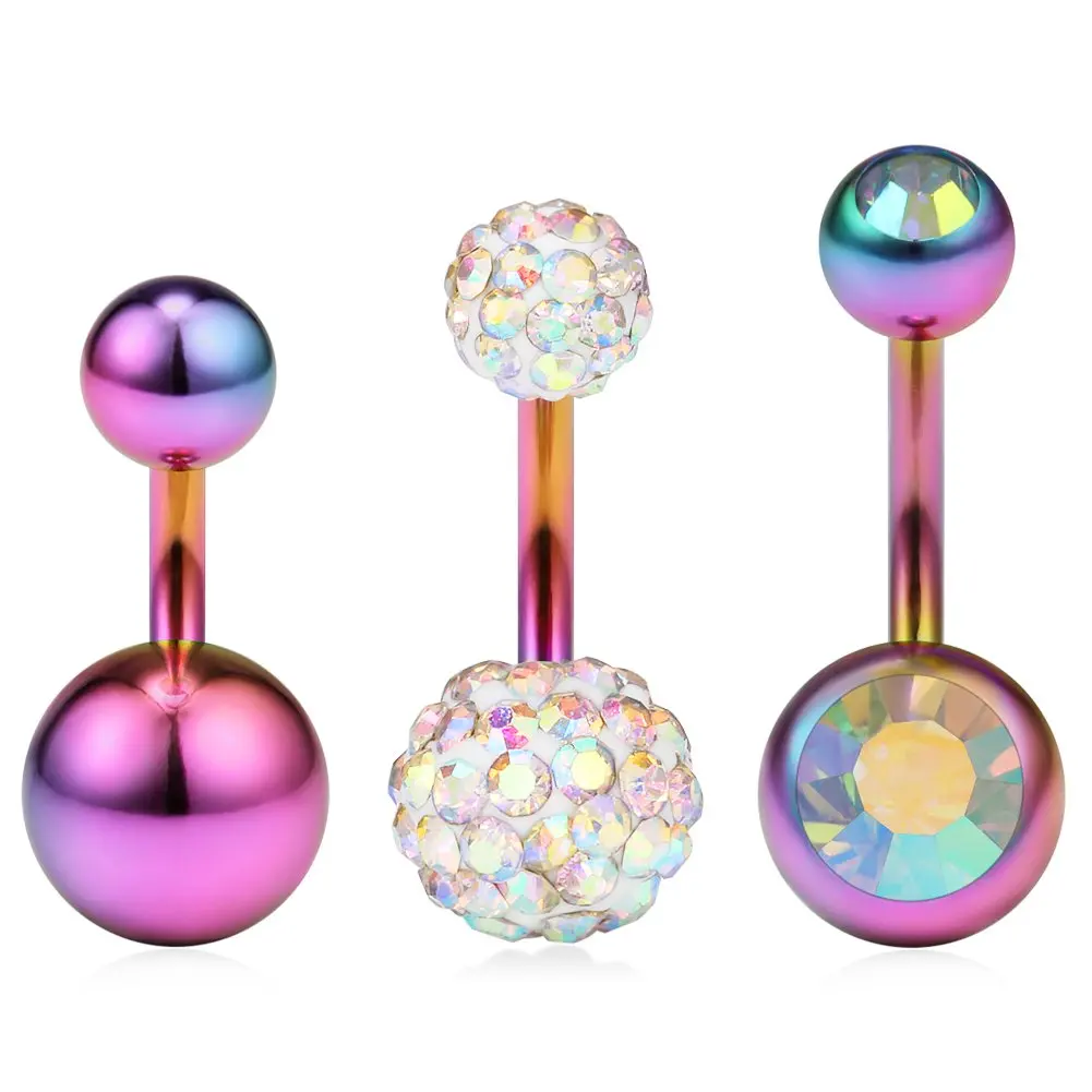 Jewelry & Watches 50pcs 14G Shallow Navel Ring Belly Bars Button BarBells Short Bar 1/4" 6mm zum