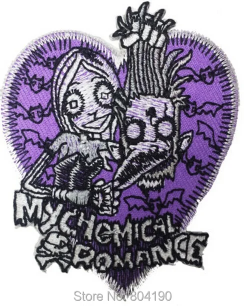 

MY CHEMICAL ROMANCE MCR Logo Music Band Iron On/Sew On Patch Heavy Metal Tshirt TRANSFER MOTIF APPLIQUE Rock Punk Badge