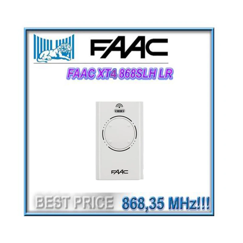 

The Remote For XT4 868 SLH LR 868.35 mhz Garage Door Remote Control FREE SHIPPING