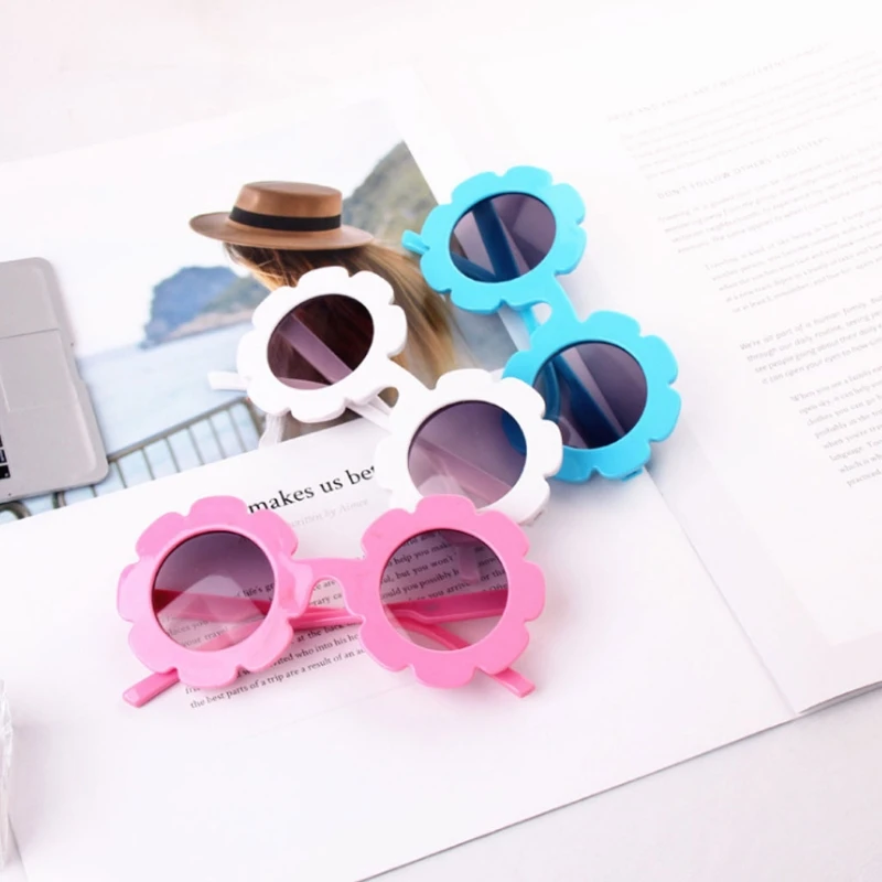 Hot Sale Kids Sunglasses Cute Flower Frame Round Fashion UV400 Summer Protector Hot Sale Kids Sunglasses Cute Flower Frame Round Fashion UV400 Summer Protector