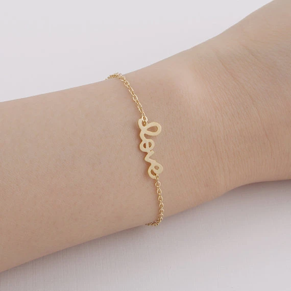 LOt Bangles Bracelets Color Gold Bracelet 18K Rose Gold Set Love Flowers Simple Temperament Sen System Valentines Day Birthday Gift LOt Bangles Bracelets Color Gold Bracelet 18K Rose Gold Set Love Flowers Simple Temperament Sen System Valentines Day Birthday Gift