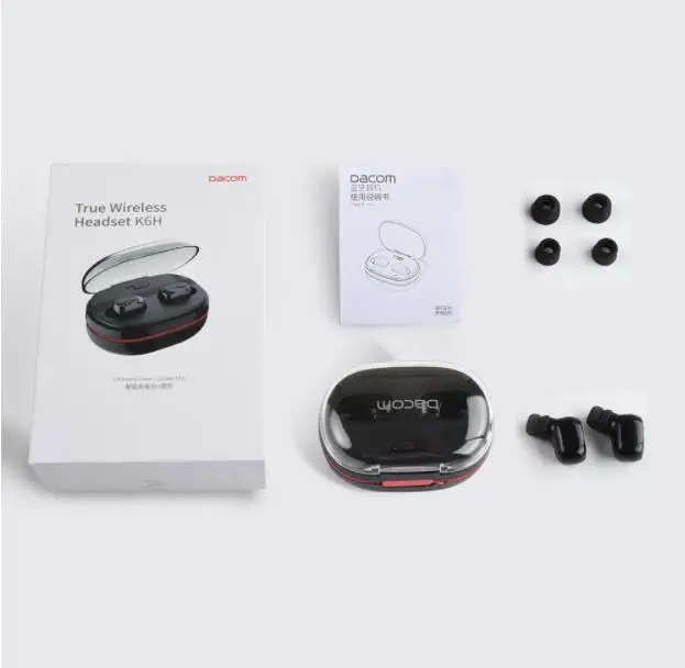 Беспроводная мини гарнитура DACOM K6H Pro K6P TWS Hi Fi стерео Bluetooth наушники для iOS|Наушники