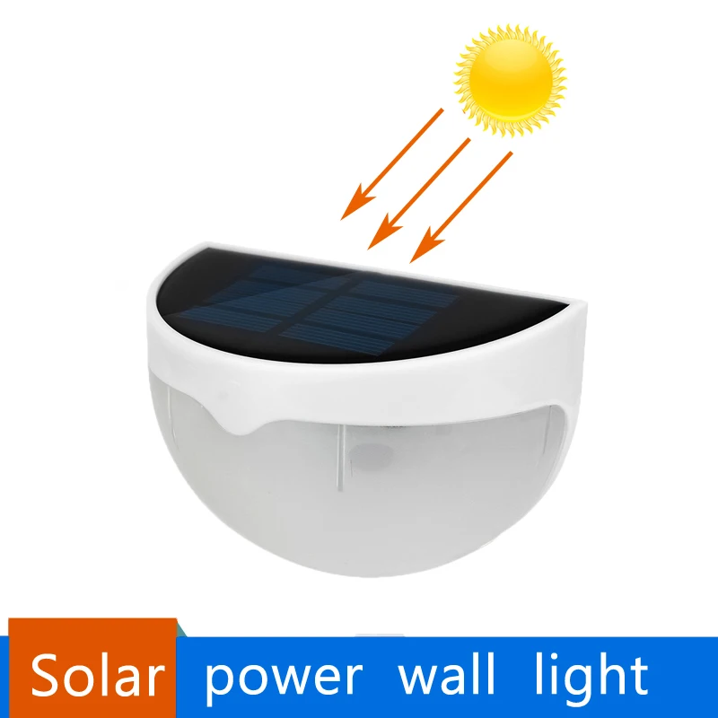 Светодиодный солнечный светильник 6 светодиодный на солнечных батареях свет Сенсор светильник настенный водонепроницаемый