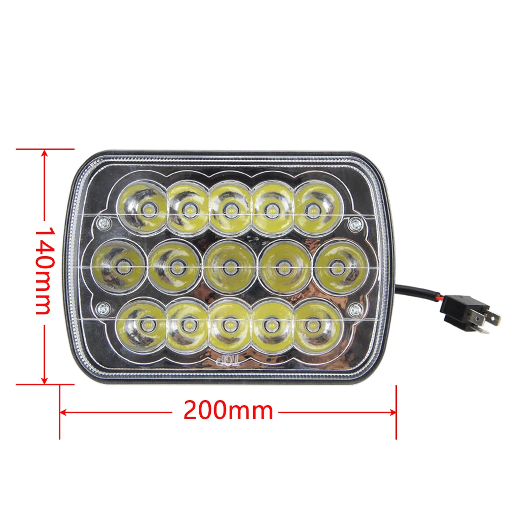 2 шт. Автомобильные светодиодные лампы 7x6 дюймов|hid headlight|led sealed beam headlights7x6 headlights |