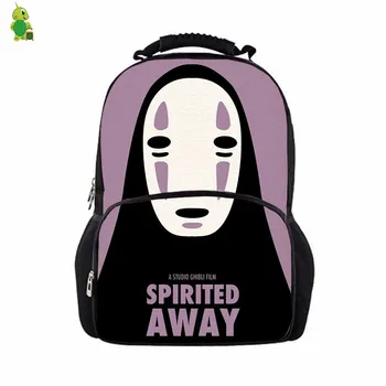 

New Ghibli Spirited Away No Face Man Backpack for Teenage Boys Girls School Bags Large Travel Rucksack Women Men Laptop Backpack