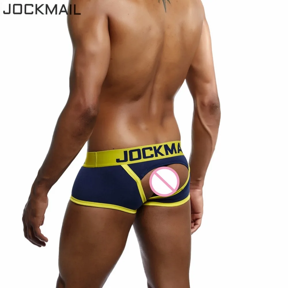 Мужские трусы с открытой спиной JOCKMAIL хлопковые боксеры без отделки сексуальное