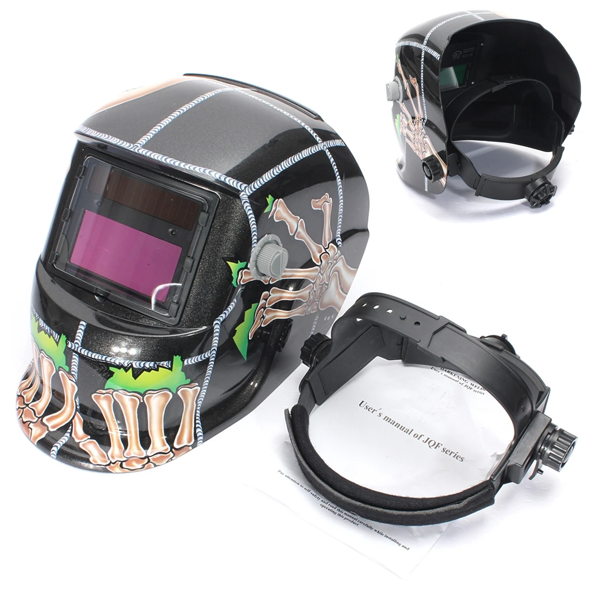 

New Solar Auto Darkening Welding Helmet Arc Tig Mig Mask Grinding Welding Mask Adjustable Solar Welding Helmet
