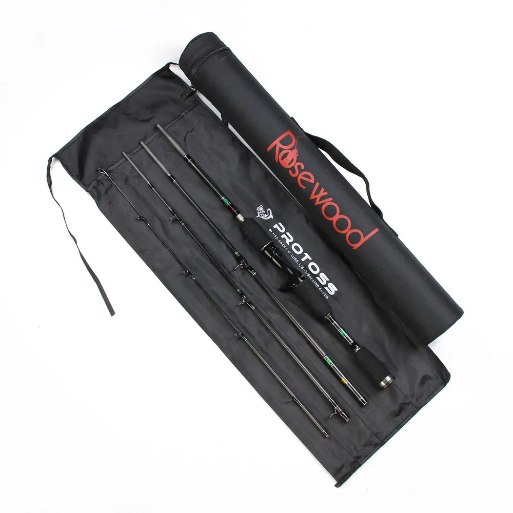 Rosewood 1.98m Fishing Rod 4 Sections Spinning Bait Casting Rod Travel High Carbon Fishing Rods Lure Weight 3.5-10g Tackle China  (14)