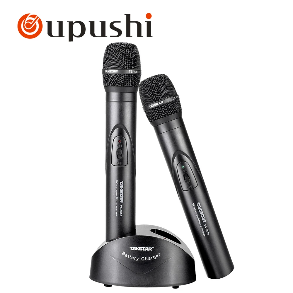 Battery charger handheld skype mic wireless speaker microphone vhfin