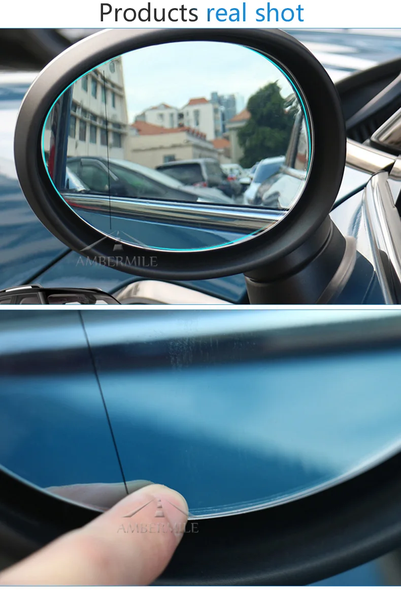 AMBERMILE Car Rearview Film Anti Fog Film Auto Rainproof Sticker for Mini Cooper R55 R56 R57 R61 F54 F55 F56 R60 F60 Accessories (5)