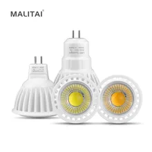 MR16 светодиодный 12 В постоянного/переменного тока Не Диммируемый COB Точечный светильник 3 Вт 5 Вт 7 Вт GU5.3 MR16 Светодиодный светильник 110 В 220 В алюминиевый Точечный светильник AC85V-265V