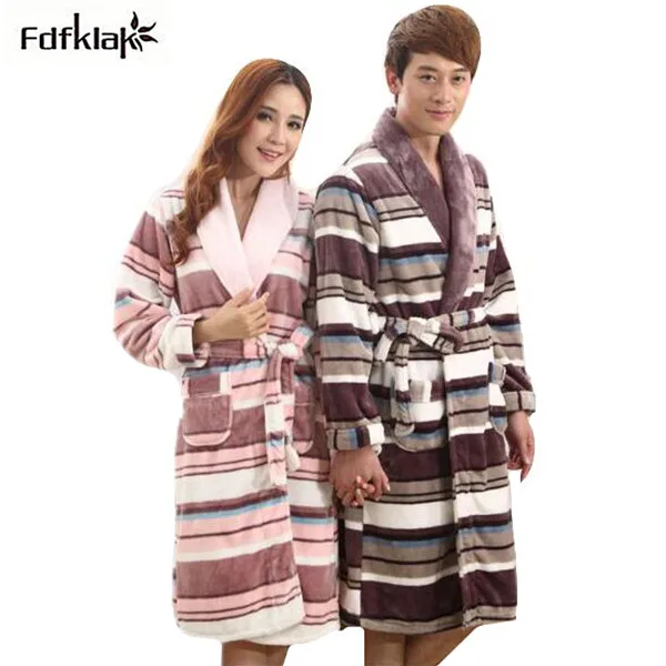 Халат кимоно Женский фланелевый с длинным рукавом на осень/зиму|dressing gown|warm dressing