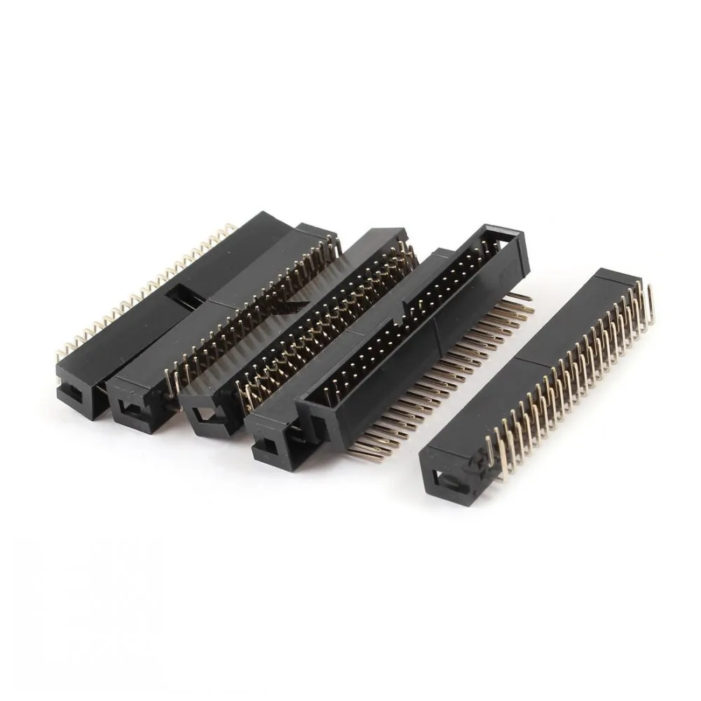 100 шт. DC3 6P 8P 10P 14P 16P 20P 26P 30P 34P 40P 50P 64P 2 54 мм разъем для коннектора ISP Male Double spaced прямой