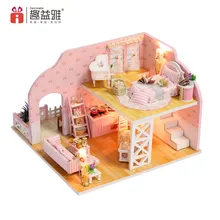 DIY Кукольный дом миниатюрная мебель 3D деревянные кукольные домики миниатюрный кукольный домик игрушки для детей подарки на день рождения