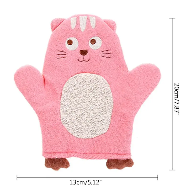 Children Baby Bath Glove Purifier Skid Resistance Body Massage Exfoliating Sponge Spa Foam Cartoon bath rubbing bath towel