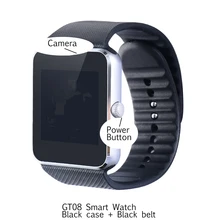 Popular wearable device cheap smart watch GT08 for Android and ios bluetooth smartwatch SIM Card