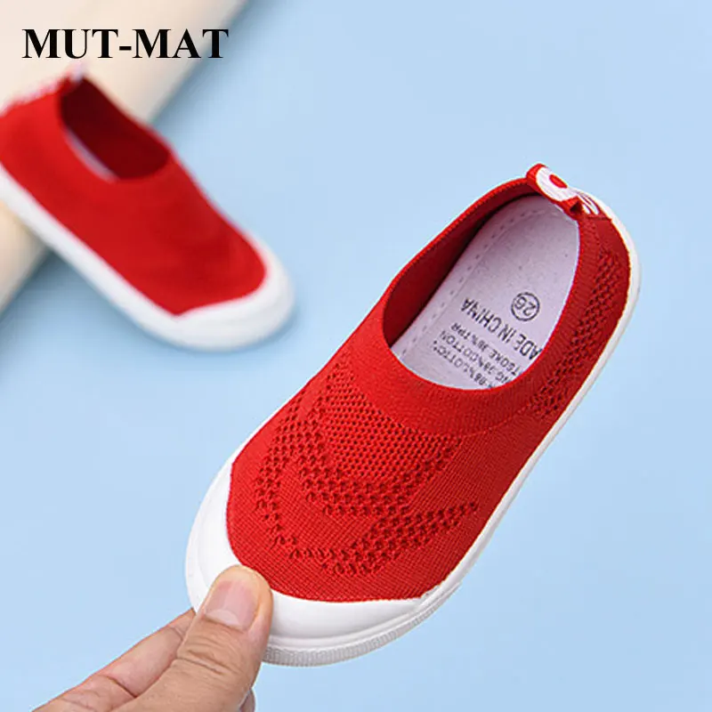 

Children Soft Shoes Boys Woven Fabrics Fashion Shoes Girls Breathable Mesh Pedal Casual Stretch Shoes 1-5 Years Baby Candy Shoes