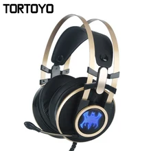 A1 Professional Gaming LED Lighting Headset Wired PC font b Headphone b font with Microphone Computer