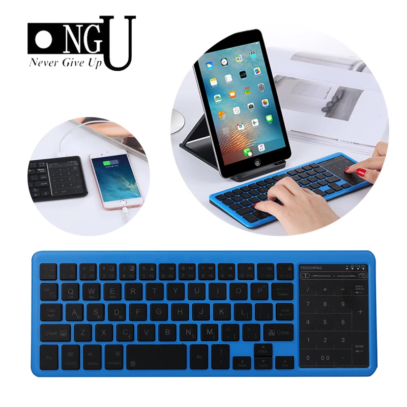 Портативная Беспроводная Bluetooth клавиатура для IOS / Android Windows планшетный ПК iPad