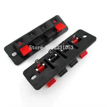 

5PCS/LOT Single Row 4 Pin 4 Position Speaker Terminal Board Connectors