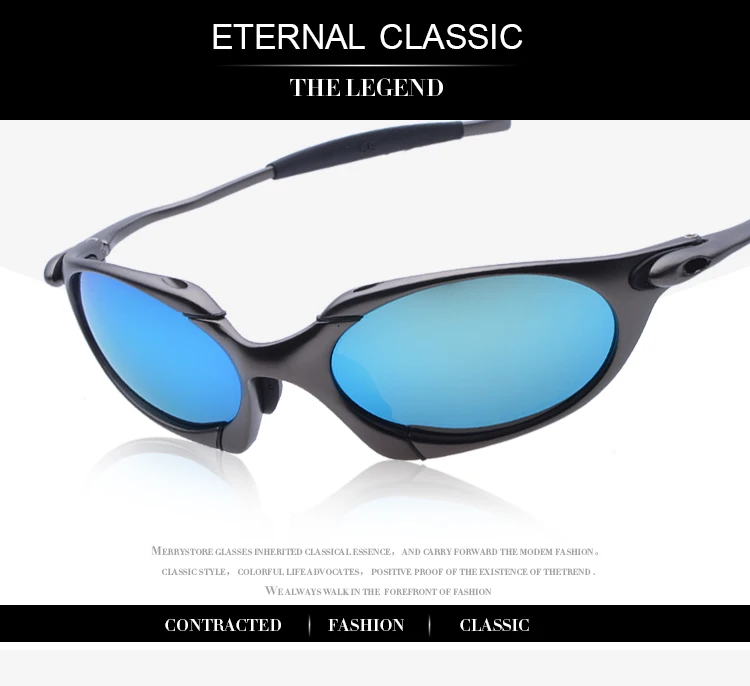 MTB Man Polarized Sunglasses Cycling Glasses UV400 Fishing Sunglasses Metal Bicycle Goggles Cycling Eyewear Riding Glasses C3-8