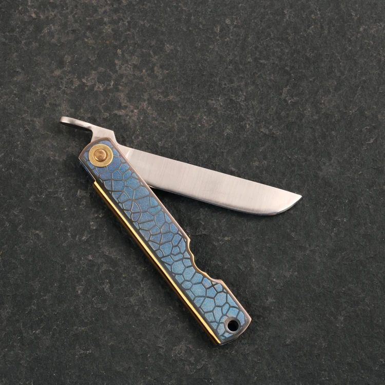 Складной нож TC4 титановая ручка 14C28N лезвие кемпинг карманный нож для охоты Открытый нож для выживания