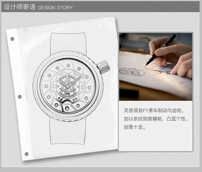 Роскошный бренд OUlM часы модные креативные колеса дизайн черные часы мужские спортивные часы Силиконовые часы heren horloge