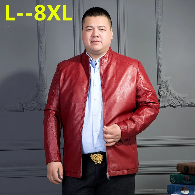 10XL 8XL 6XL 5X мотоциклетные кожаные куртки мужские однотонные деловые повседневные