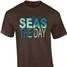Funny Seas The Day Beach T-Shirt Summer Vacation Tee (1)