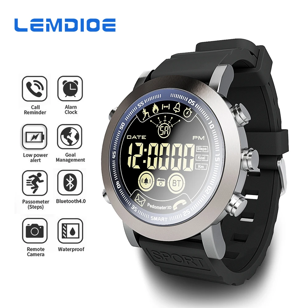 

LEMDIOE LF23 Smart Watch Men Sport Professional IP68 Waterproof 610Mah Battery 33-Months Long Time Standby Vintage Smartwatch