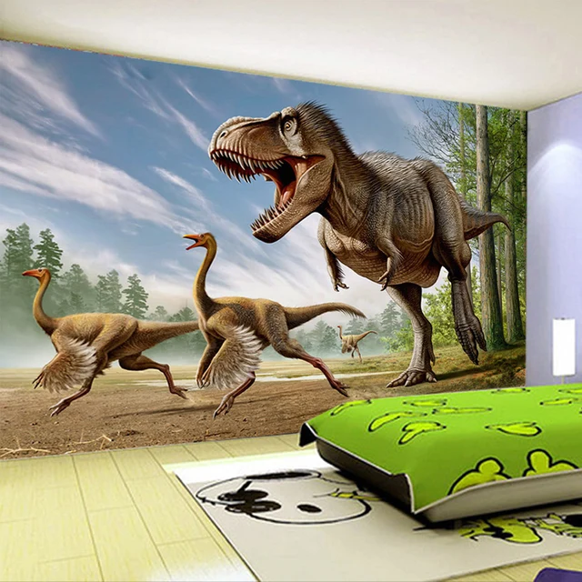 Custom Mural Wallpaper Stereo Dinosaur Background Wall Decoration Custom Mural Wallpaper Stereo Dinosaur Background Wall Decoration Painting Living Room Tv Children S Bedroom