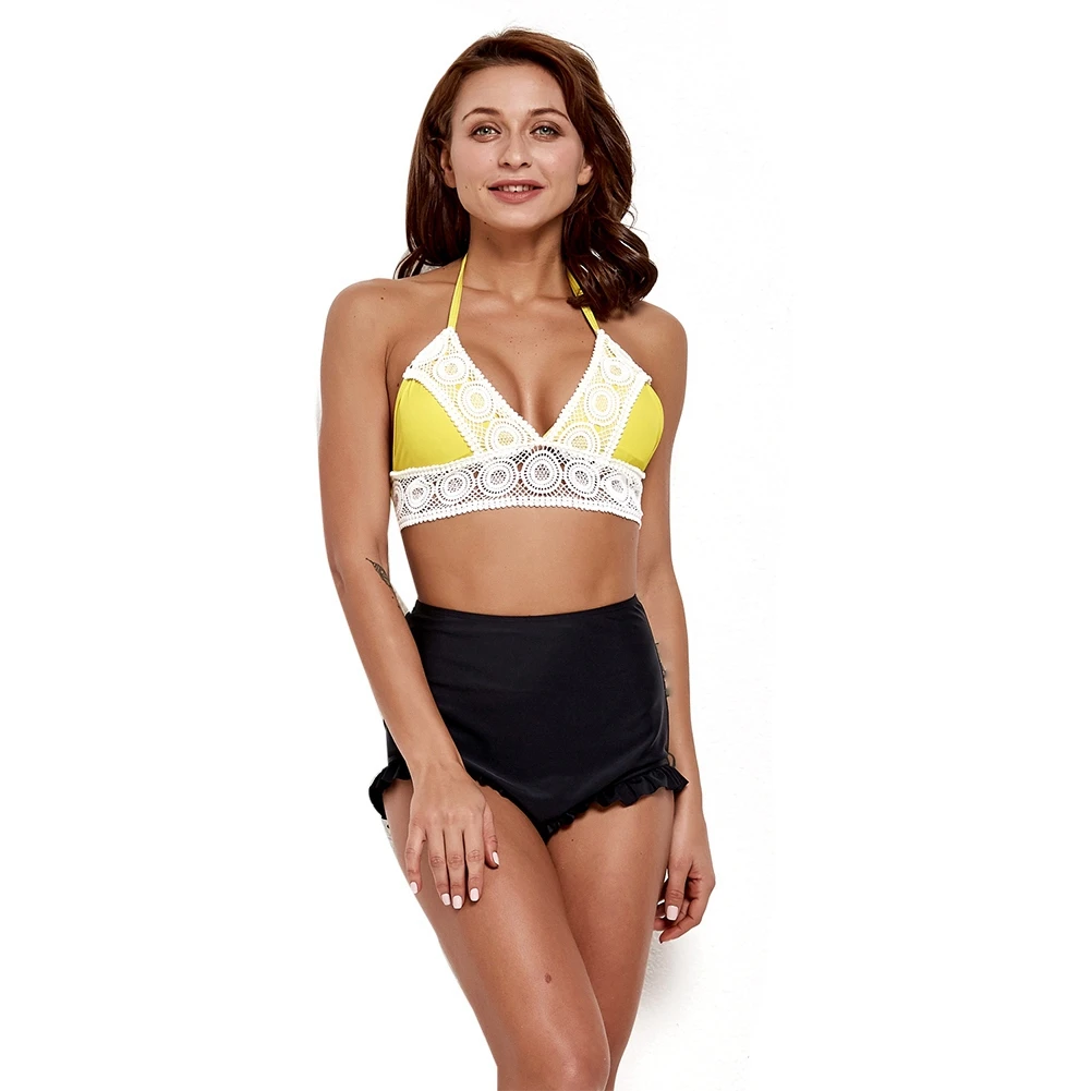 

Lace Bikini Women's Swimming Suit,Swimwear Beach Suit,Swimsuit Female Separate Beach Dress Bikini Push Up