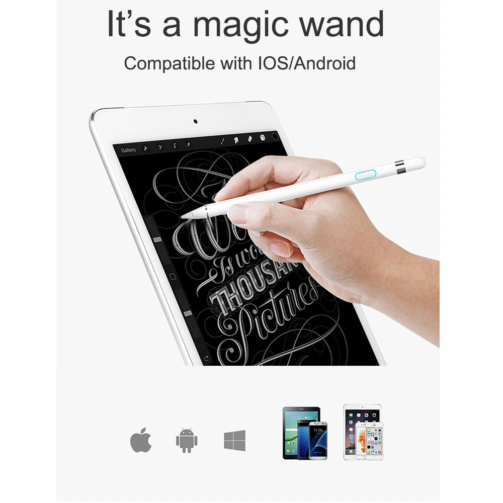 WIWU планшет Ручка для Apple Pencil перезаряжаемый стилус для iPad Pro совместимый с IOS/Android стилус для планшета samsung