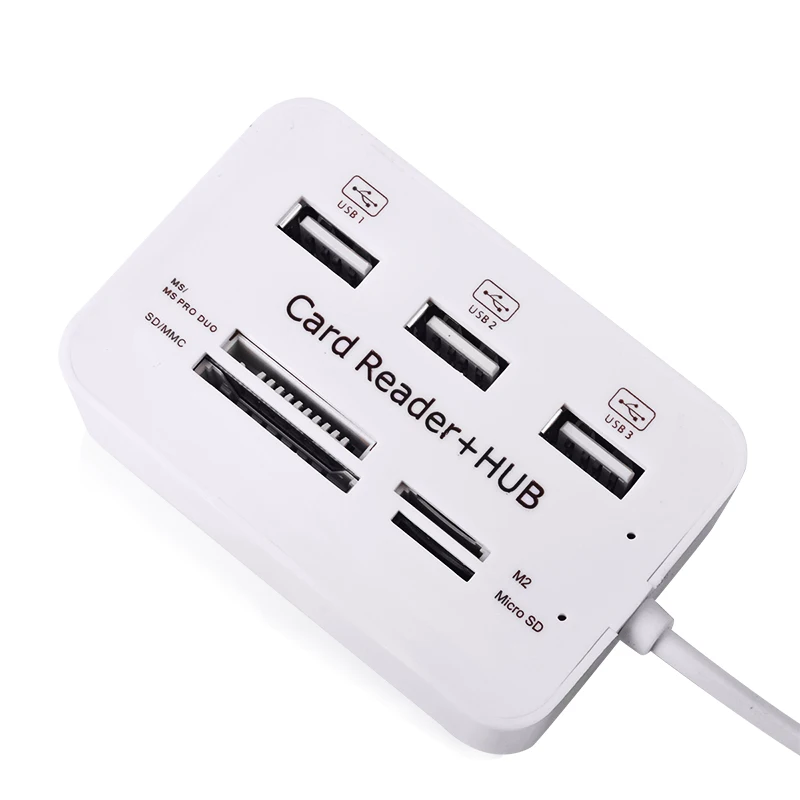 EASYIDEA Мульти USB концентратор комбо 2 0 кардридер мини портативный все в одном