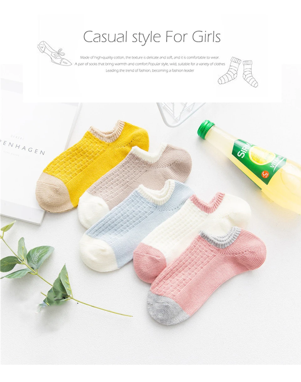 2018 Spring And Summer New Japanese Trend Fashion Simple Thick line Cotton Deodorant Mixed Candy Color Cute Wind Female Socks (1)