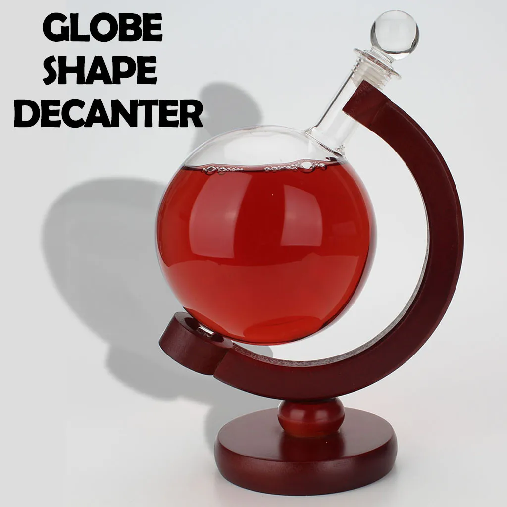 Вино Containe в форме шара стеклянная бутылка круглый креативный домашний графин 500 мл креативная стойка для вина улучшает вкус ароматизатор волатизация