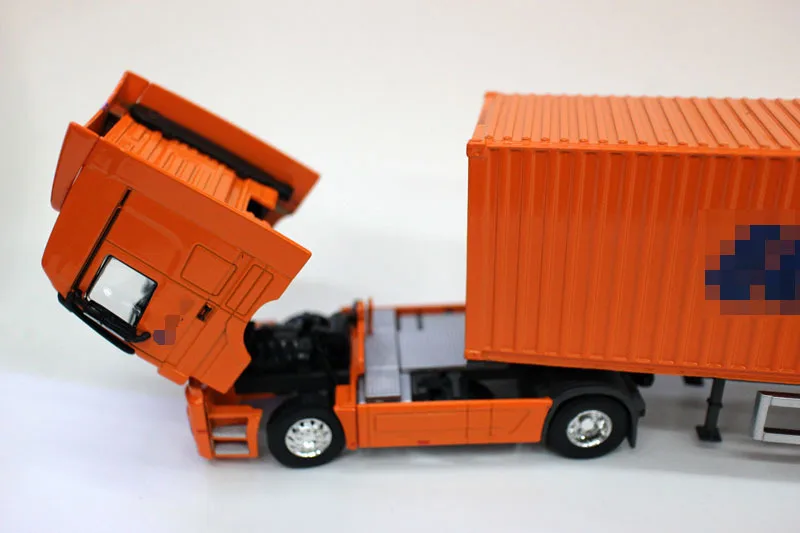 Грузовик контейнер 1:50 соотношение литой металл экспресс Dhl грузовик модель автомобиля Стайлинг транспортер детские рождественские игрушки