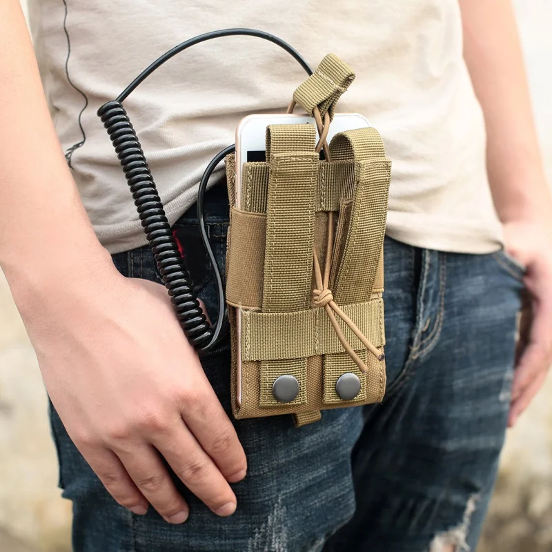 

Outdoor Military Molle Pocket Hunting Pouch Tactical Sports Nylon Radio Walkie Talkie Holder Bag Magazine Mag Pouch