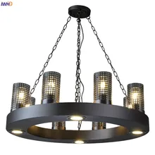 IWHD American Country Vintage Pendant Lights Fixtures Restaurant Bar Dinning Room Loft Industrial Pendant Lighting Hanglampen free shipping vintage loft industrial pendant lights gold bar stair dining room glass shade retro lindsey pendant lamp fixtures
