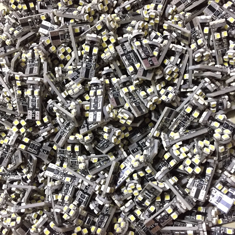 Светодиодная CAN шина Canbus T10 8SMD 3528 1210 без ошибок OBC 194 168 W5W белая|Сигнальная лампа| |