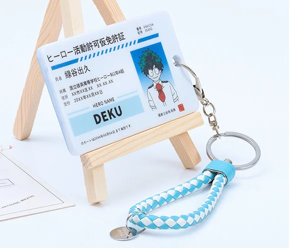My Hero Academy Boku No Hero Asui Tsuyu OCHACO URARAKA акриловый держатель для карт брелок сумка Подвеска Косплей Подарки опора