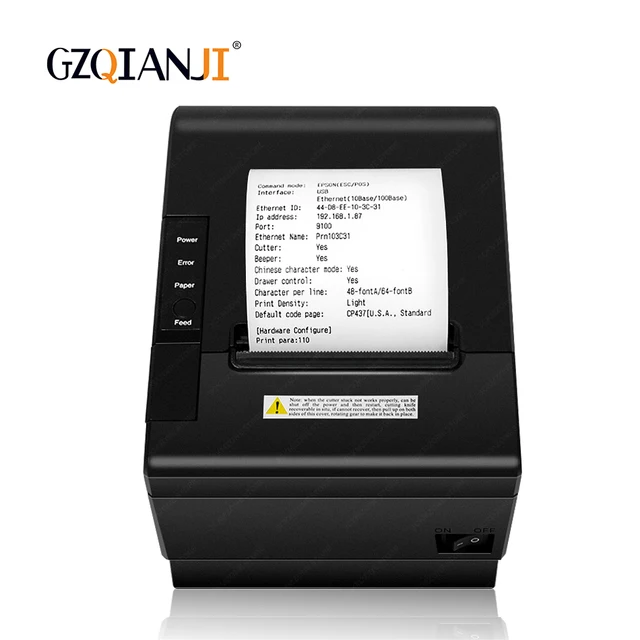 Cheap 80mm thermal receipt POS Bill printer Automatic cutter bill Thermal printer USB Ethernet Serial  Kitchen Restaurant POS printers
