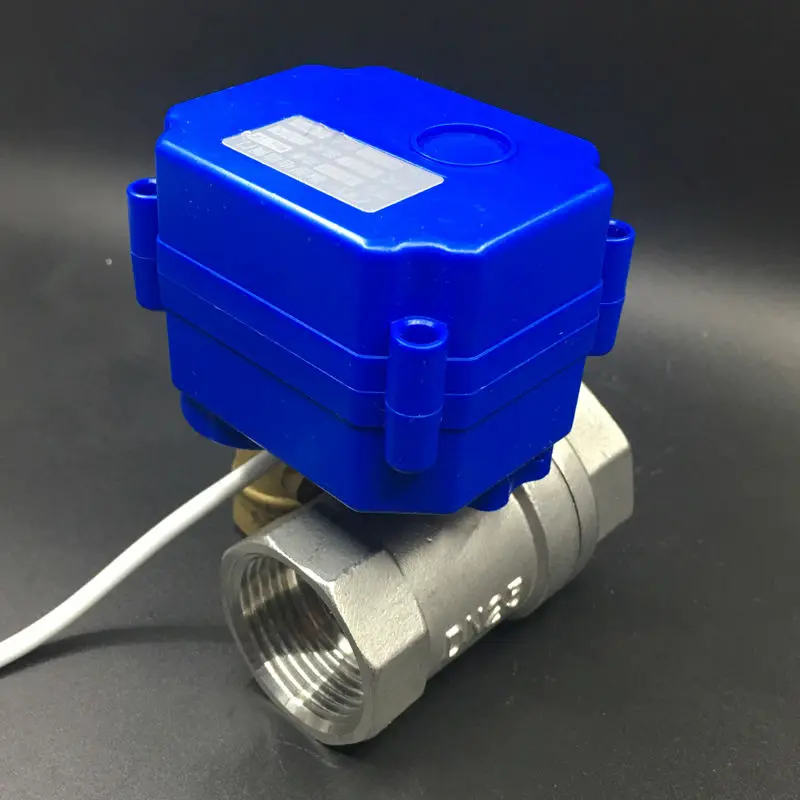5V DN25 Motorized Ball Valve, 2 Way BSP 1'' Stainless Steel Electric