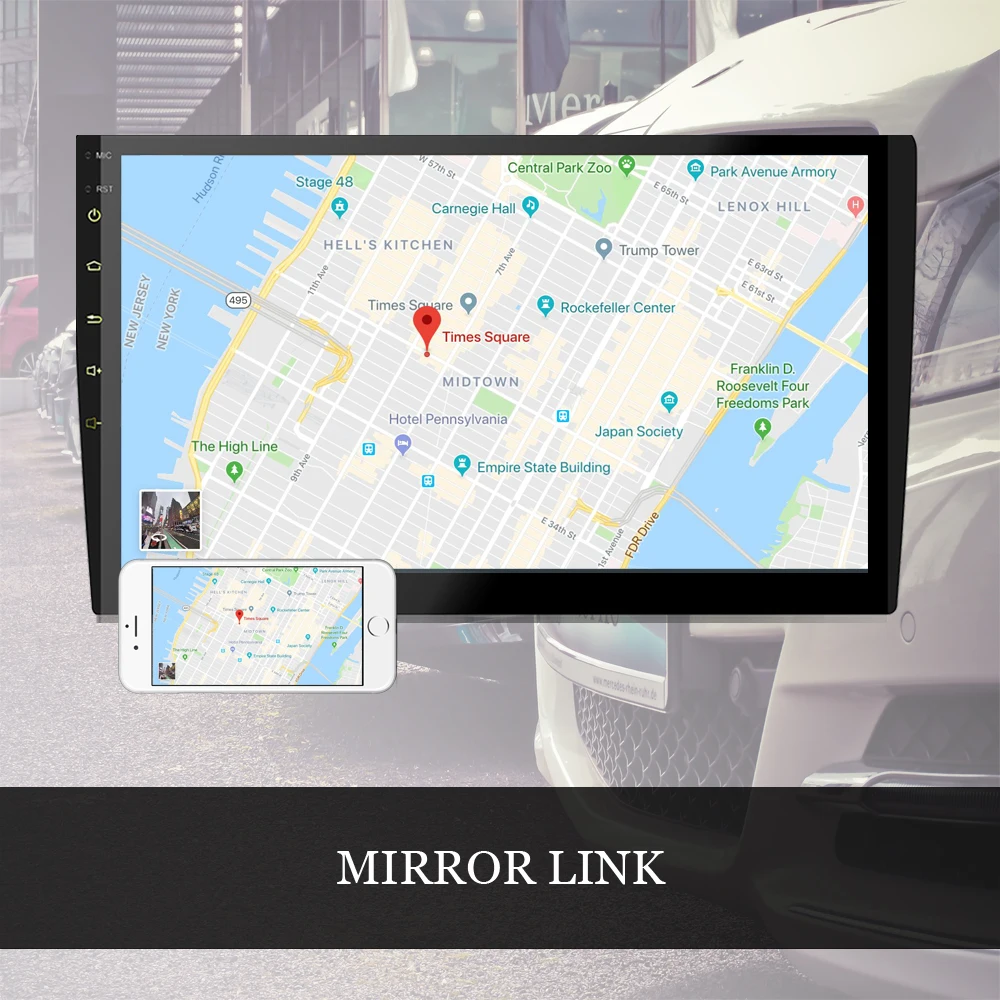 AMPrime10.1 ''Автомобильный CD/DVD плеер 2 din Android автомобильный мультимедийный Wifi