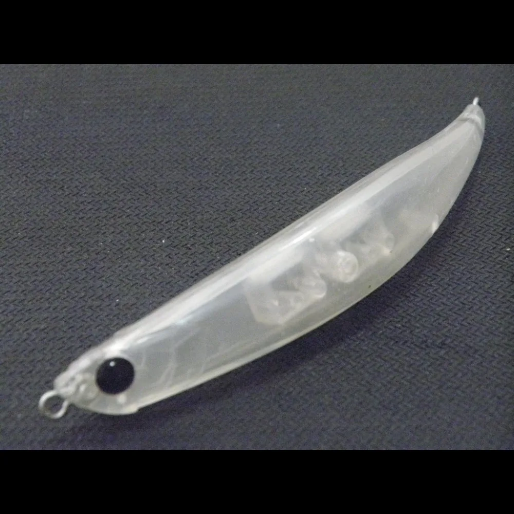 

wLure 11.4cm Dying Like Minnow Bend Body Type Subsurface Minnow Blank Transparent Fishing Lure 10 Pieces UPW625P10