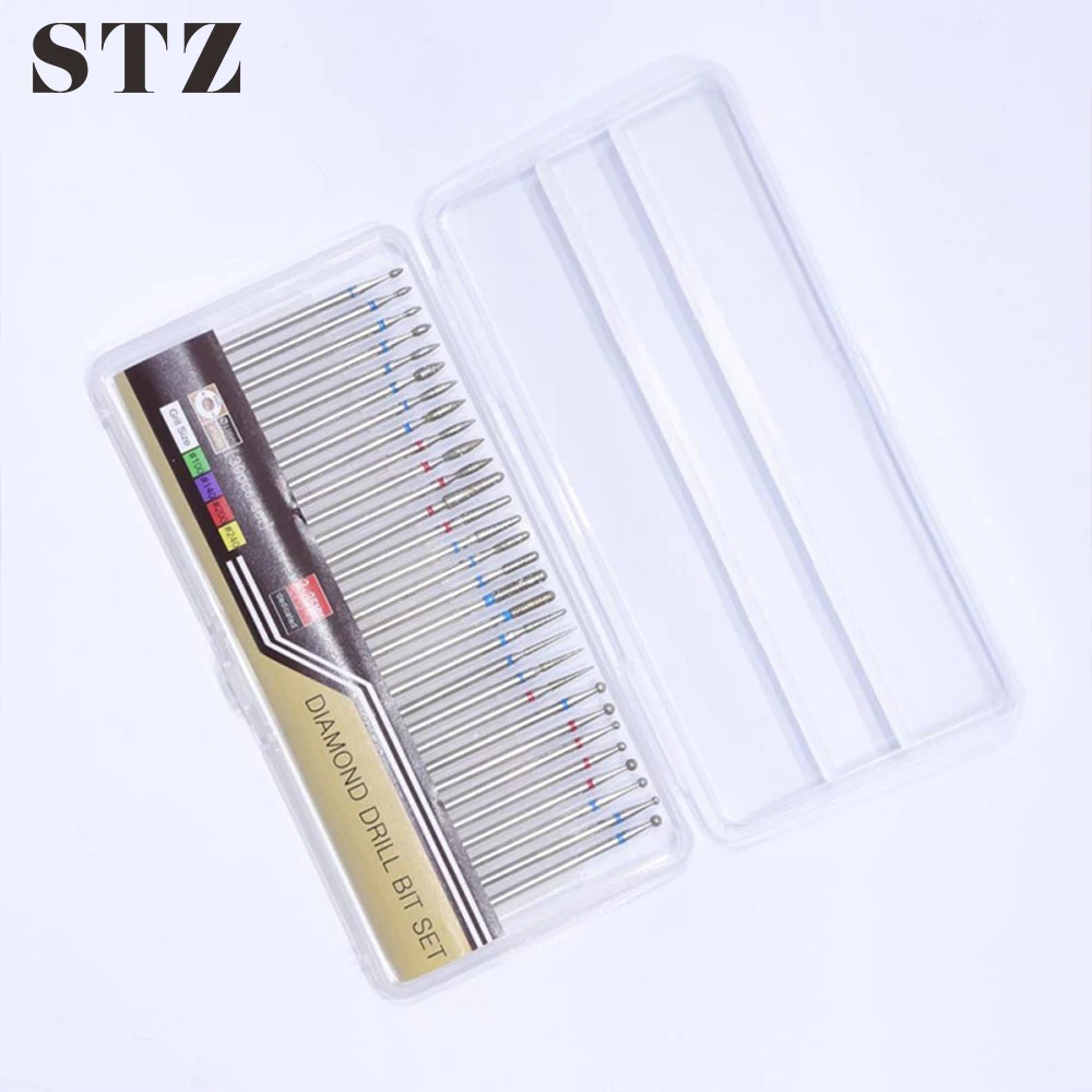 

STZ 30 Type Diamond Electric Burr Nail Art Drill Milling Cuter for Nail Drill Bit Sets Manicure Pedicure Accessory Tools #051