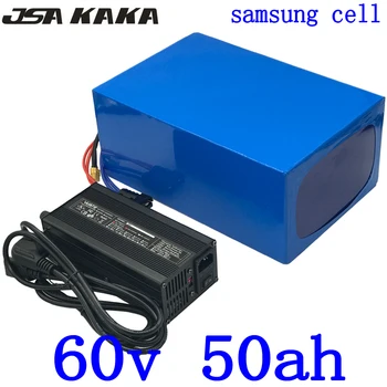 شراء60 فولت 50AH دراجة كهربائية بطارية 60 فولت 40AH 45AH 50AH الليثيوم Battery60V 2000 واط 3000 واط 4000 واط الكهربائية سكوتر بطارية استخدام خلية Samsug