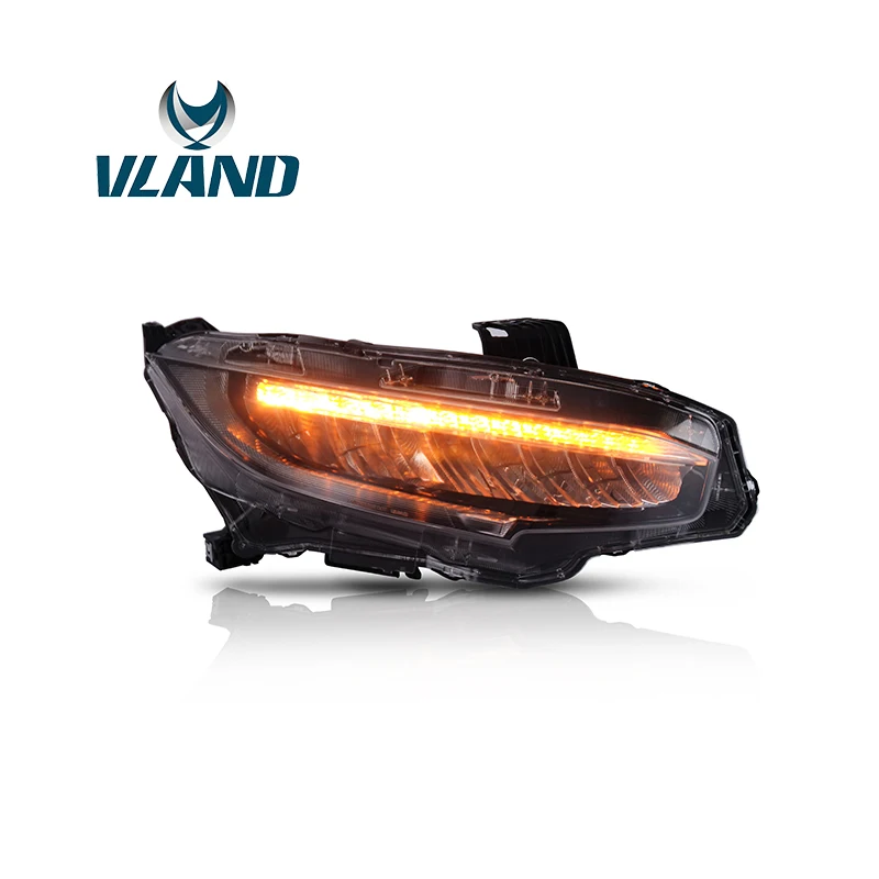 

Vland Car Light Assembly Modified Head light For Honda Civic Headlight 2016-UP Font Accessories Car Headlights