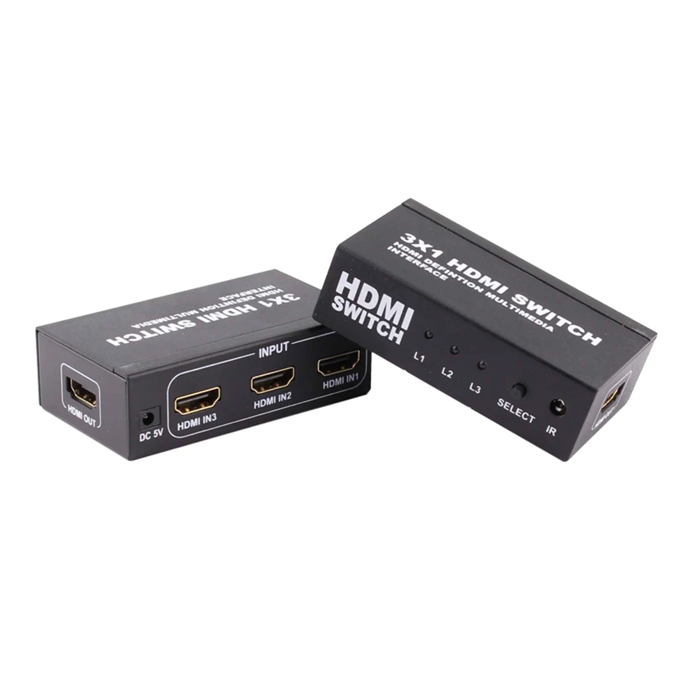 HDMI коммутатор 3 Cut 1 Three In Out HD TV видео поддерживает 1080P 3D Kvm переключатель Hdmi